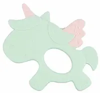 Inel gingival din silicon Canpol - Unicorn, turcoaz