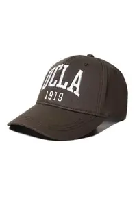 Sapca unisex cu logo brodat Ballard - Alb/Maro inchis