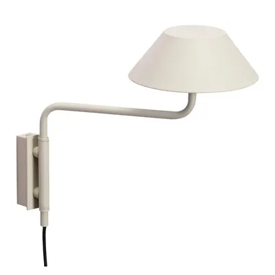 Aplică de perete bej LED cu intensitate reglabilă din metal cu alimentare la priză ø 30 cm Cover – Hübsch