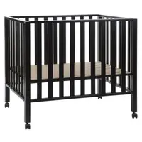 Tarc Childhome 94 cu roti 75x95 cm Lemn, Black