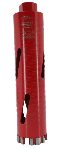 Carota diamantata Super PREMIUM ø48mm x 180mm x M16 pentru gaurire Beton armat, Zidarie, Granit - DXQZ.REDCORE.48