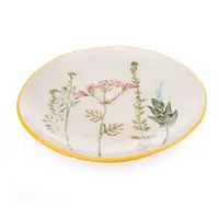 Farfurie albă pentru desert din porțelan ø 21 cm Flower Garden – Dakls