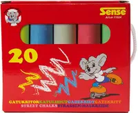 Crete colorate Sense - 20 buc, într-o cutie de carton
