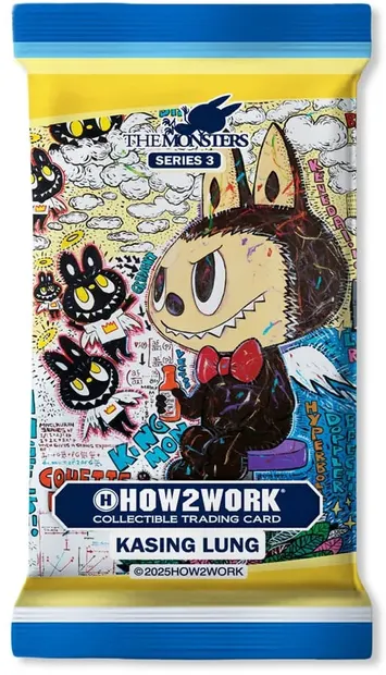 How2work Labubu Collectible Chrome Trading Cards The Monsters Series 3