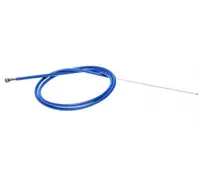 Cablu frana fata cu teaca, pentru biciclete, lungime cablu 1000mm, lungime teaca 850mm, culoare albastru