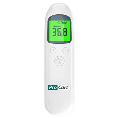 Termometru digital non contact led, corp si suprafete, cu infrarosu, dispozitiv medical, memorie, alarma