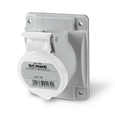 Priza incastratan16A 2P+E 8h >250V DC 70X87MM terminal cu surub