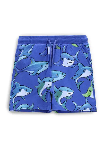 Pantaloni scurti sport baieti WC5121401IBK - Bumbac - Albastru - Albastru