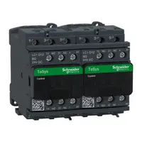 Contactor inversor, TeSys Deca, 3P(3NO), AC-3, <=440V, 12A, bobina 24V CC, cu interblocare electrica, terminale cu surub