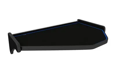 Masa centrala bord camion compatibila cu Volvo FH 3 (01.2009-12.2012), Negru cu cusatura albastra