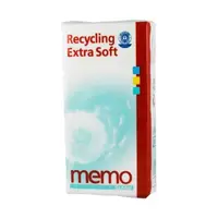 Servetele Nazale din Hartie Reciclata, 4 Straturi, Albe, Recycling Extra Soft Memo