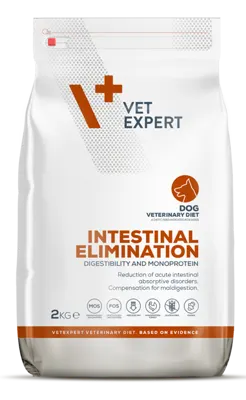 Hrana dietetica pentru caini cu afectiuni intestinale Vet Expert Intestinal Elimination Dog, 2 kg