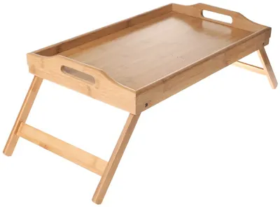 Măsuță servire pat din bambus Kinghoff - KH-1502, 50 x 30 cm, pliabila