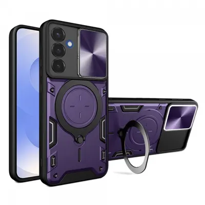 Husa pentru Samsung Galaxy S25 S931, Techsuit, CamGuard Pro, Mov