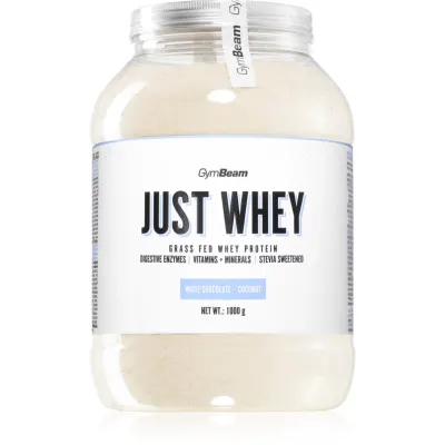 GymBeam Just Whey proteine din zer cu enzime digestive aroma White Chocolate & Coconut 1000 g