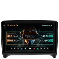 Navigatie Audi TT, Android, V-Octacore 4GB RAM + 64GB ROM, 9.5 Inch - AD-BGV9004+AD-BGRKIT426