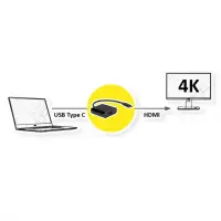 Adaptor MYCON USB type C la HDMI 4K60Hz T-M, CON3210