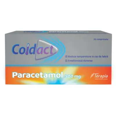 Coldact 500 mg, Terapia SA | 20 comprimate
