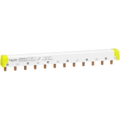 Pieptene, 3L+N Echilibrat, Inclinare 18 mm, 12 module, 100 A