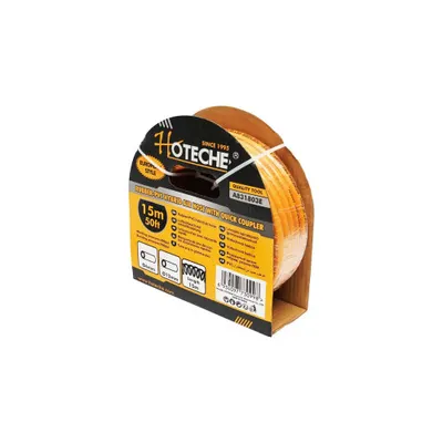 Furtun compresor profesional 15m PVC cu cuple rapide universale Hoteche Cod: BK92678
