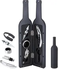 UB Set cadou in forma de STICLA cu 5 accesorii pentru vin cu 6 piese 32 cm LY