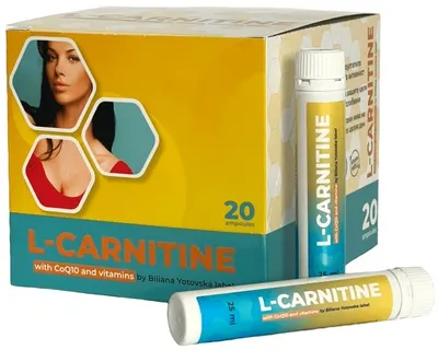 L-Carnitine, 20 shoturi x 25 ml, BY Supplements