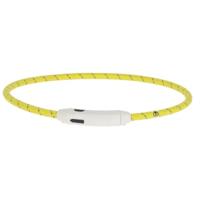 Zgarda LED pentru caini - Kerbl Maxi Safe - Galben