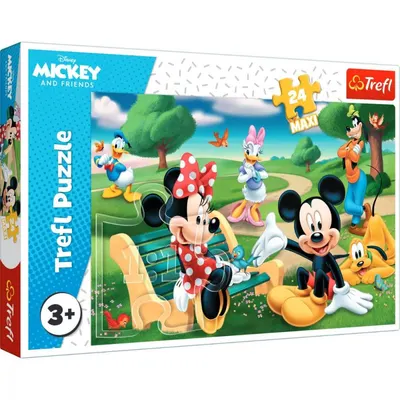 Puzzle 24 piese maxi - Mickey Mouse intre Prieteni