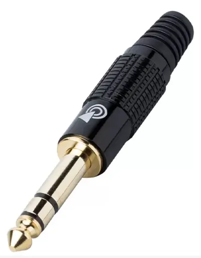 Conector jack stereo Bespeco - SS60BK, negru