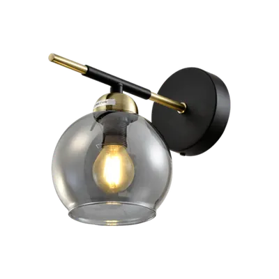 Bill Aplica de Perete 1xe14 Mat Negru/bronz