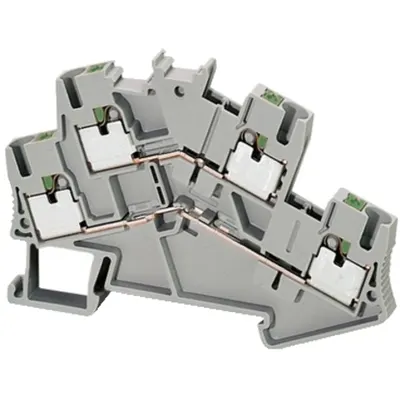 Bloc Impamantare Linergy 2.5Mm² Cu 2 Niveluri 1X1 Cu ApasareVerde-Galben