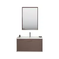 Set mobilier baie Orka Clay suspendat 3 piese toprak 100 cm