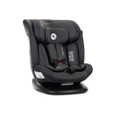 Scaun auto pentru copii Lorelli Sagitta Black, i-Size, rotativ 360, protectie laterala SPS, spatar reglabil, 0-12 ani, 40-150 cm, SPS