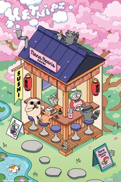 Poster Erik Ad Icons: Ketnipz - Sushi
