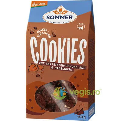 Fursecuri din Spelta Integrala cu Ciocolata si Alune Demeter Ecologice/Bio 100g