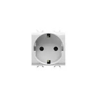German Standard Priza 250v Ac - 2p+e 16a - 2 Modules - Titanium - Chorus