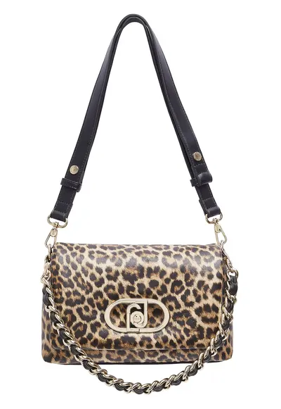 Geanta crossbody cu animal print Lapuffy - Bej