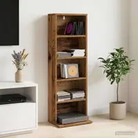 vidaXL Dulap pentru CD-uri Lemn vechi 33 x 23,5 x 97,5 cm