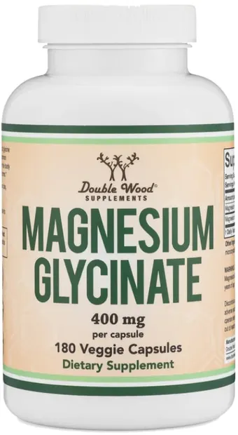 Magnesium Glycinate, 180 capsule, Double Wood