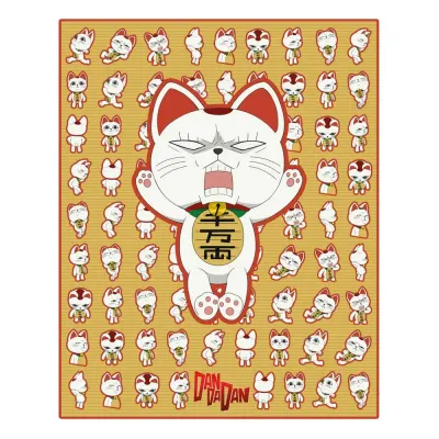 Patura Fleece Dan Da Dan - Turbo Granny, Maneki-neko - 120x153 cm