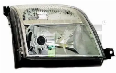 Far stanga potrivit FORD FUSION 2002-2005 - (H4, electric, cu motoras, fundal cromat)