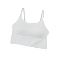 L/XL - Bustiera Sport pentru Dama, cu Bretele Reglabile si Spatele Gol, Fara Cusaturi, Model Push Up, Alb, MIX14111-1238