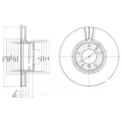 Disc frana DELPHI BG9005