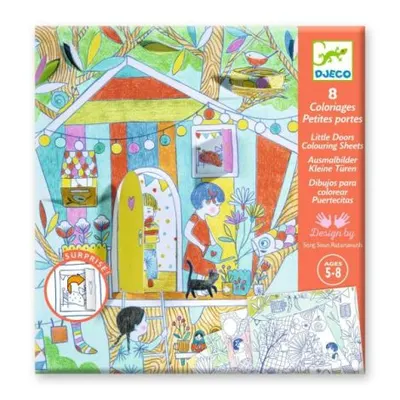 Planse de colorat cu surprize Jocurile Ninei, Djeco