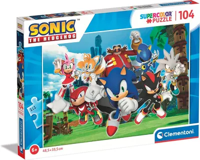 Puzzle Clementoni din 104 de piese - Sonic Ariciul