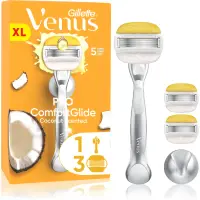 Gillette Venus PRO ComfortGlide Coconut epilator pentru femei cu suport pentru duș + lame de rezervă 3 buc