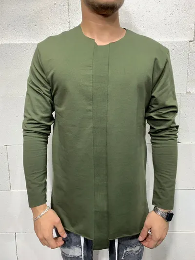 Tricou Maneca Lunga Khaki Tsas345(5110) (mărime: L)