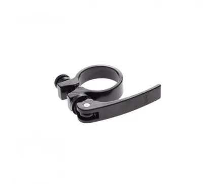 Colier tija sa, prindere rapida, 31.8mm, culoare negru, din aluminiu