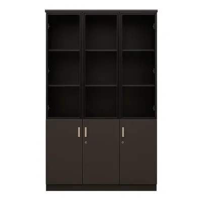 Dulap cu trei uși din aluminiu și sticlă –W1200*D400*H2000