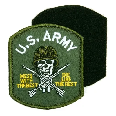 Patch US Army Skull velcro textil Fostex Garments - Default Title